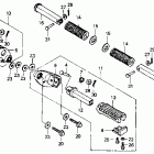 VT600CD Подножки