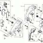 GL1500A Передний тормозной суппорт