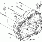 XR100R Крышка картера правая