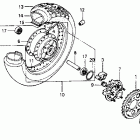 VT600CD Заднее колесо