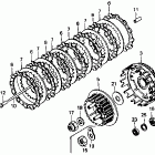 XR600R Сцепление