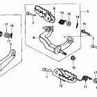 XR600R Подножки