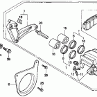 VFR750F Задний суппорт тормозной