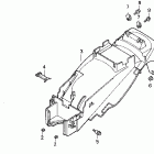 VFR750F Заднее крыло 90-93