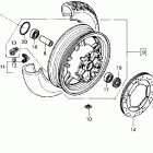 GL1500A Rear wheel 90-91