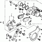 NT650 Задний суппорт тормозной