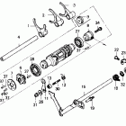 GL1500A Вал и вилки  коробки передач