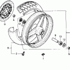 CB400F Переднее колесо