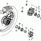 NX250 DOMINATOR Заднее колесо