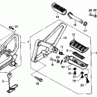 CBR600F Подножки