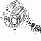 VTR250 Заднее колесо