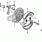 VTR250 Задний тормоз