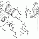 NX125 Крышка картера левая