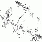 CB400F Подножки