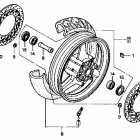 CBR1000F Переднее колесо