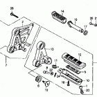CBR1000F Подножки