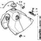 NX125 Топливный бак