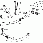 XL600V Патрубки охлаждения