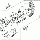 CB400F Передний тормозной суппорт