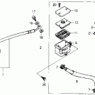 CB400F Задний тормозной цилидр