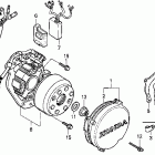 CR250R Крышка картера левая