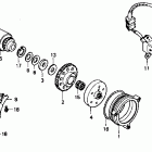 CBR1000F Муфта стартера