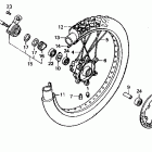 XL600V Переднее колесо