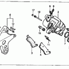 CBR1000F Задний суппорт тормозной
