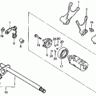 XL600V Вилка переключения передач