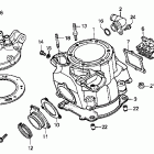 CR250R Cylinder head 90-91