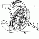 VT1100C Заднее колесо