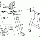 CBR600F Подножка