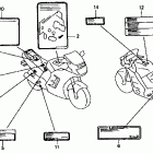 CBR1000F Лейбл предостережения