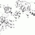 VFR750R Крышка картера левая
