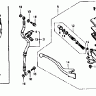 VTR250 Главный тормозной цилиндр - передний