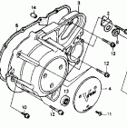 VT1100C Крышка картера левая