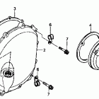 CBR1000F Крышка картера правая