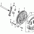 VT1100C Задний тормоз