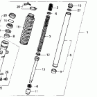 NX250 DOMINATOR Передняя вилка