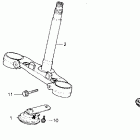 CB400F Траверса нижняя