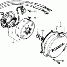 CR80R Крышка картера левая