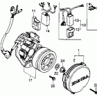 CR250R Крышка картера левая
