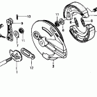 XR250R Rear brake panel 84-89