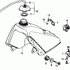 CR80R Топливный бак