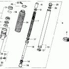 NX650 Передняя вилка