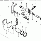 CR80R Fr.brake caliper 86-89