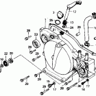 CR80R Крышка картера правая
