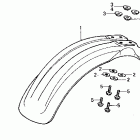 CR125R Переднее крыло