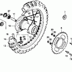 CR80R Заднее колесо