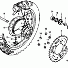 XR250R Rear wheel 84-89